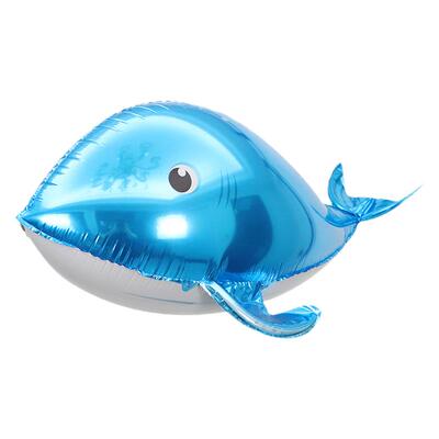 摆摊鲸鱼氦气可飘空飞天铝膜气球