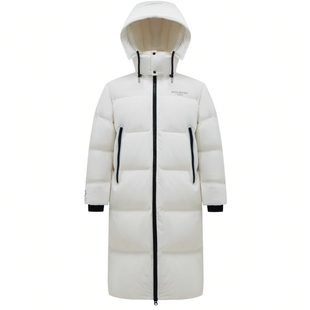 波司登男女同款冬长款过膝休闲连帽厚羽绒服保暖防风外套奥莱正品