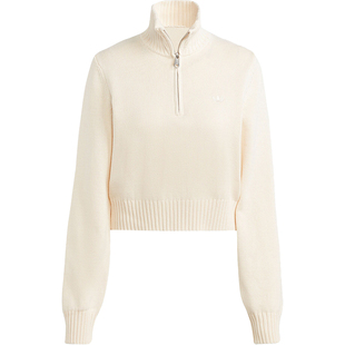 Adidas/阿迪达斯正品三叶草女子复古针织套头休闲卫衣II8043