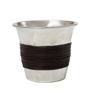 足银999纯手工锤纹茶杯高档复古主人杯品茗杯功夫茶具茶器 浅云