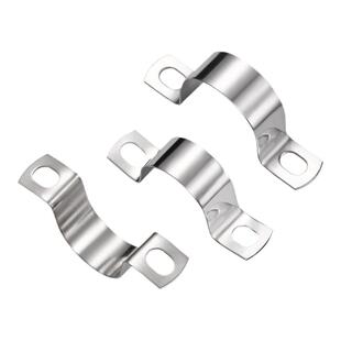 304不锈钢加厚骑马卡管卡u型卡扣管夹管支架抱箍固定件水管卡箍