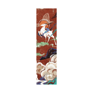 敦煌壁画文创书签文艺风个性精美阅读书页标记日记笔记本标注卡片