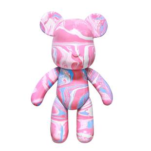 网红流体熊手工diy材料自制客厅摆件颜料暴力熊画中小熊儿童礼物