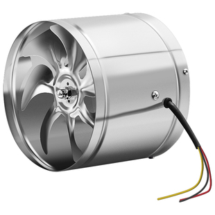 不锈钢排风扇大功率换气扇强力吸风机厨房高速抽风机圆形管道风机