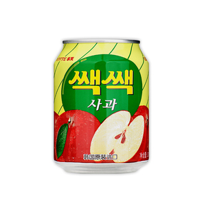 原装韩国进口饮料整箱饮品 LOTTE乐天苹果汁238ml*12瓶 果味包邮