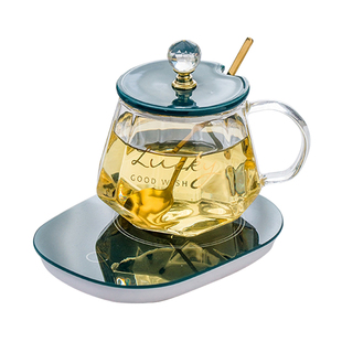 暖暖杯55度耐热杯子创意男女玻璃水杯恒温马克杯伴手礼情侣咖啡杯