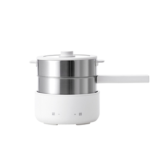 olayks立时IH小型电煮锅家用不锈钢0涂层多功能一人食电锅分体锅