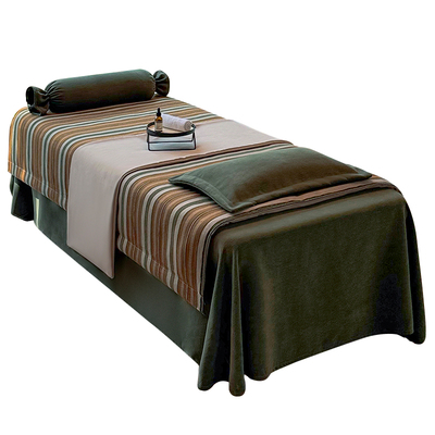 新款高档美容床罩四件套高级美容院专用按摩推拿冬季加厚床单被套