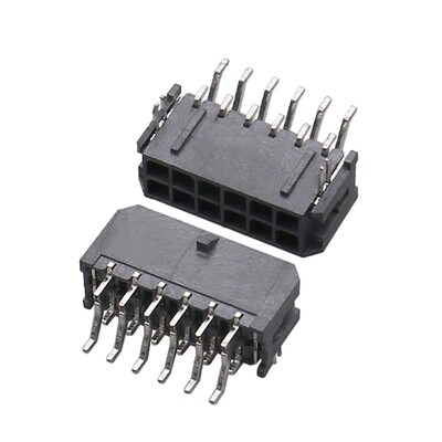 mx3.0连接器间距双排卧贴插脚