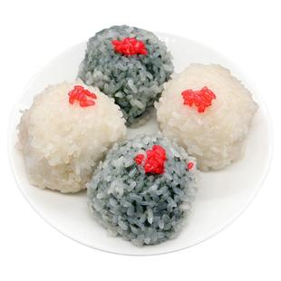 宁波象山特产手工自制新鲜红豆团红头团艾草糯米团子麻薯早餐糕点