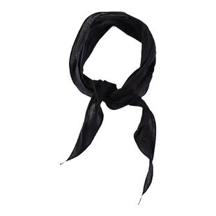 纯棉小尺寸围巾文艺优雅领巾纯棉纱头巾护颈巾细长条斜角全棉丝巾