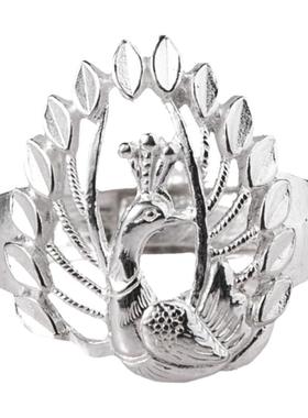 老钱贝女999纯银优雅精致戒指