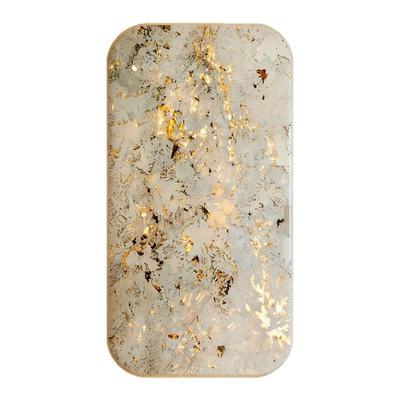 高级透光奢石别墅客户玄关背景墙