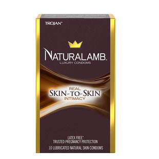 羊皮膜超薄非乳胶避孕套美国TROJAN Naturalamb大号大码安全套