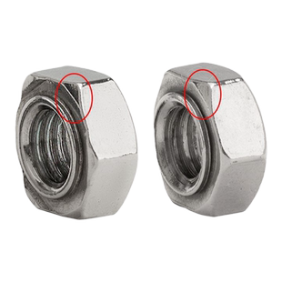 201/304不锈钢碳钢六角焊接螺母点焊台阶碰焊无脚无角M3M4M6-M16