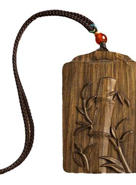 阴沉木节节高升后视镜挂件