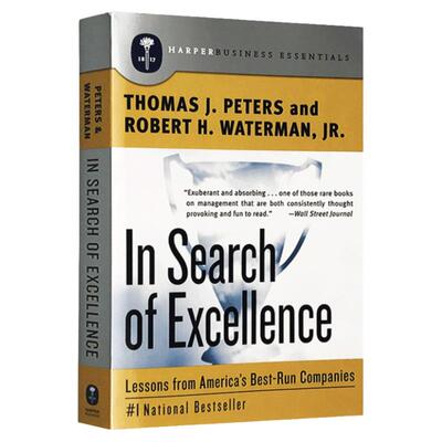追求卓越 英文原版 In Search of Excellence 经典MBA工商企业商业管理 汤姆彼得斯MBA 全英文版 Thomas J. Peters 正版进口英语书