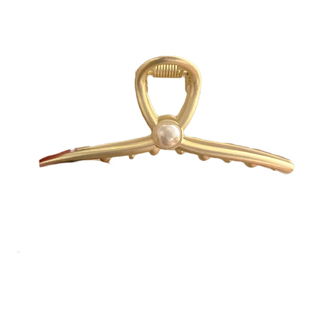 金属珍珠抓夹中号刘海夹前额发夹女夏季2023年新款后脑勺鲨鱼夹