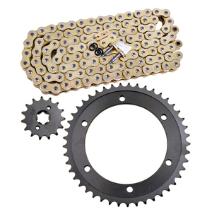 适用雅马哈越野摩托车牙盘改装小羚羊XT225小鹿250链条链盘套链轮