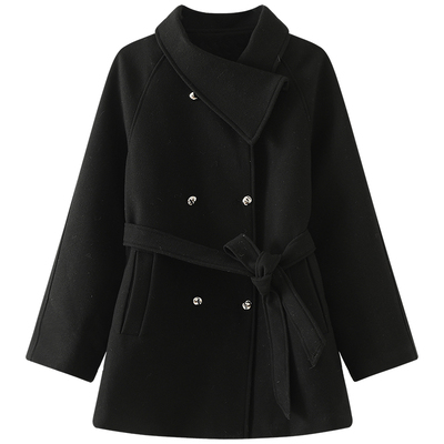 慕兔高级感夹棉中长款风衣外套