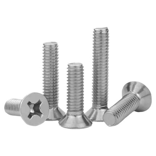 304不锈钢十字沉头平头螺丝小机螺丝钉M1M1.2M2M3M4M5M6M8M10M12