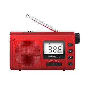 熊猫新款收音机老人专用播放一体全波段老年老式fm半导体6243音响