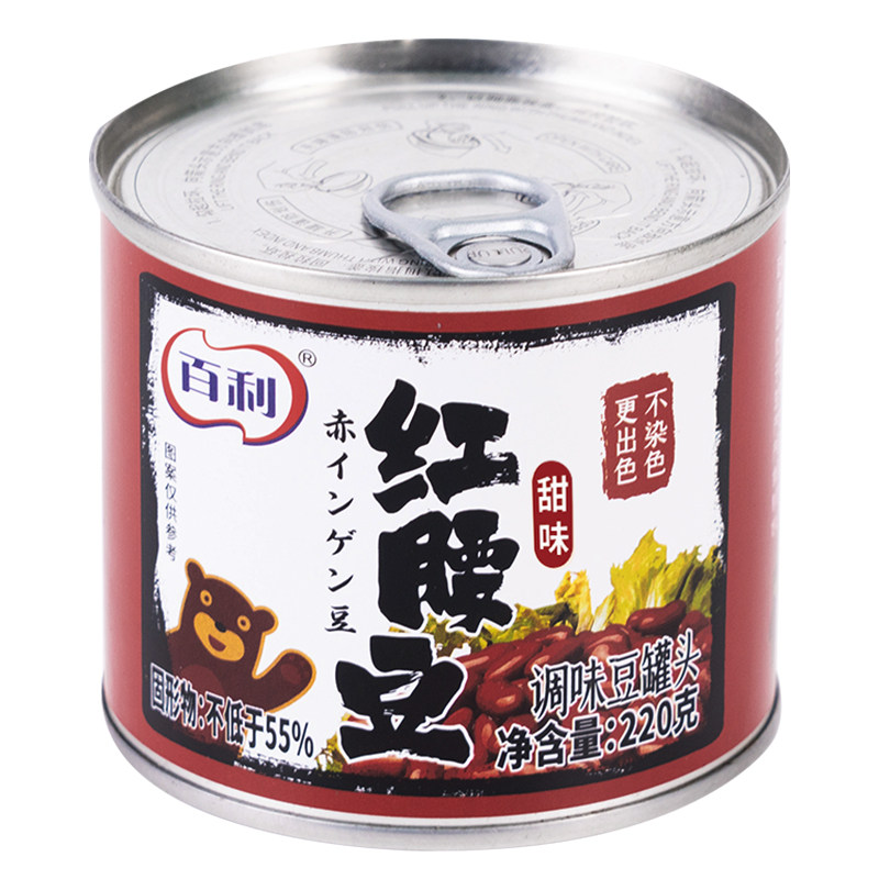 百利红腰豆三角豆即食罐头220g