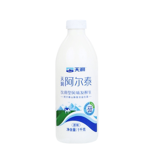 天润新疆低温酸奶阿尔泰饮用型风味发酵乳1KG*2瓶
