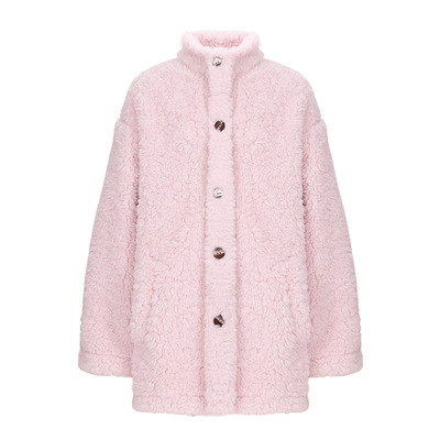 BarryBanny女童仿羊羔绒保暖外套