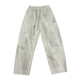 2025秋季新款美式潮牌复古拼接技能工装裤男士宽松直筒弯刀休闲裤