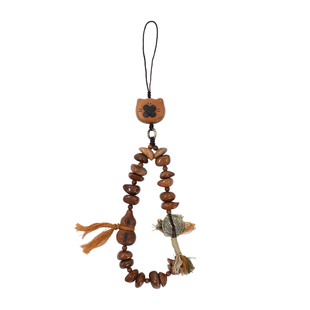 庙街文玩库克随形山鬼钱雷击木挂件手把件挂饰复古随身携带配饰