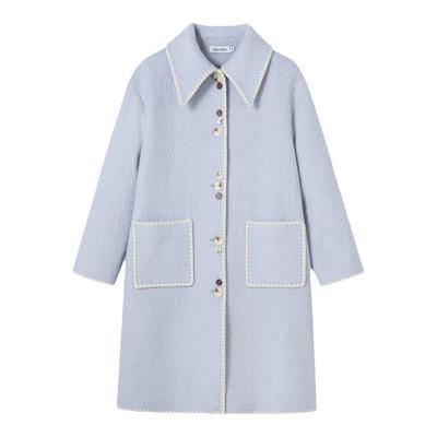 DIDDIMODA贝壳绣大衣厚外套