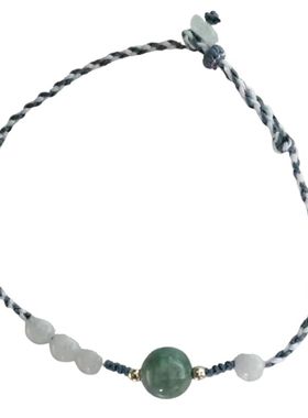 小清新天然水晶编织手绳原创设计