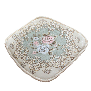 椅垫餐椅垫家用简约现代雪尼尔提花坐垫加厚可拆洗垫子秋冬季