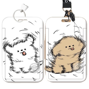 甩头小狗饭卡卡套校园学生公交门禁工作身份证件厂牌水保护套情侣