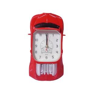 卡通汽车男孩男生床头小闹钟装饰摆件卧室宿舍学生儿童时钟表摆钟