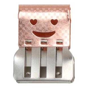 透明推推夹推夹器试卷收纳高颜值金属感无痕装订办公文件文具固定小夹子ins票据夹文件夹燕尾夹书本分类收纳