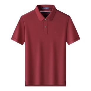 [吸湿排汗/长绒棉]梦特娇25夏季男装polo衫棉弹短袖冰感透气T恤J