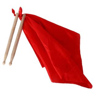 腰鼓棒彩色舞蹈棒七彩节奏棒儿童演出表演堂鼓槌锣鼓棒红绸锣锣锤