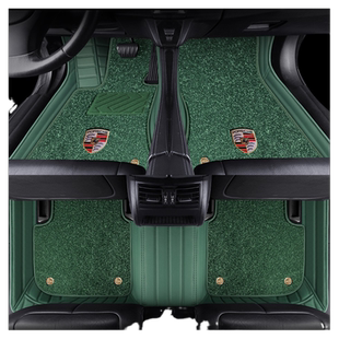 适用22款保时捷Taycan汽车脚垫泰坎4S塔伊詹全包围纯电动真皮地垫