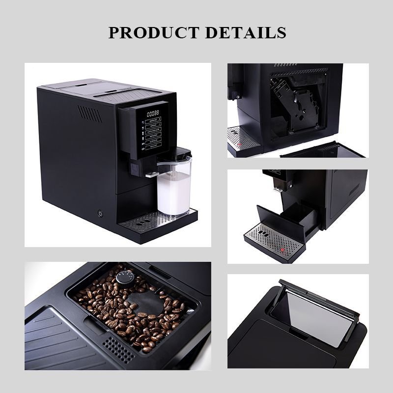 跨境外贸全自动咖啡机意式家用商用小型多功能智能触屏研磨一体机