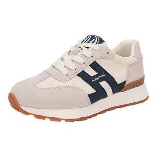 红粉知己2026秋款拼色百搭单鞋女休闲运动鞋女款阿甘鞋不累脚女鞋