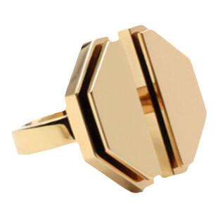 官方ALP JEWELRY明星同款ME个性开口戒简约夸张金色独特小众戒指