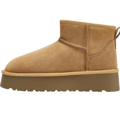 达芙妮厚底雪地靴女2026冬季新款