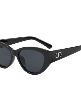 2026新款复古显脸小椭圆墨镜女