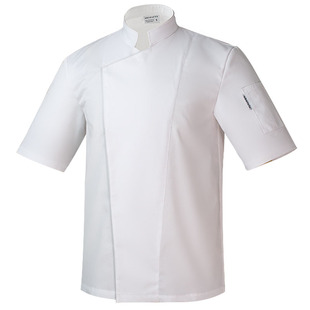 厨乐乐品牌透气厨师服工作服男短袖夏季饭店工装薄款厨房工服定制