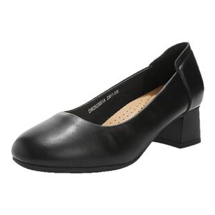 大东女士久站不累工作鞋2026新款春季黑色粗跟单鞋通勤女鞋高跟鞋