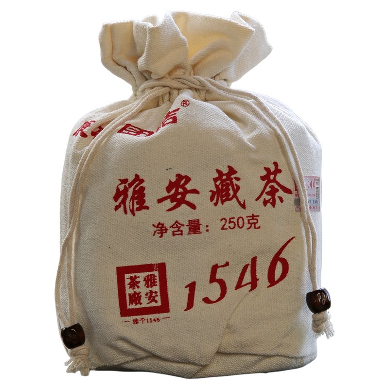 布袋藏茶康砖雅安藏茶黑茶250g