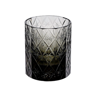 AURA'S限量款墨黑色星辰K9无铅水晶杯江户切子杯威士忌酒杯礼物杯