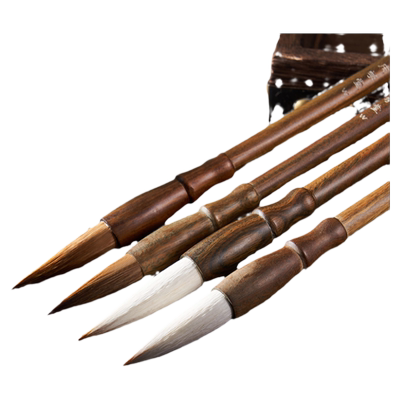 庆学堂兼毫毛笔专业级湖笔绿檀